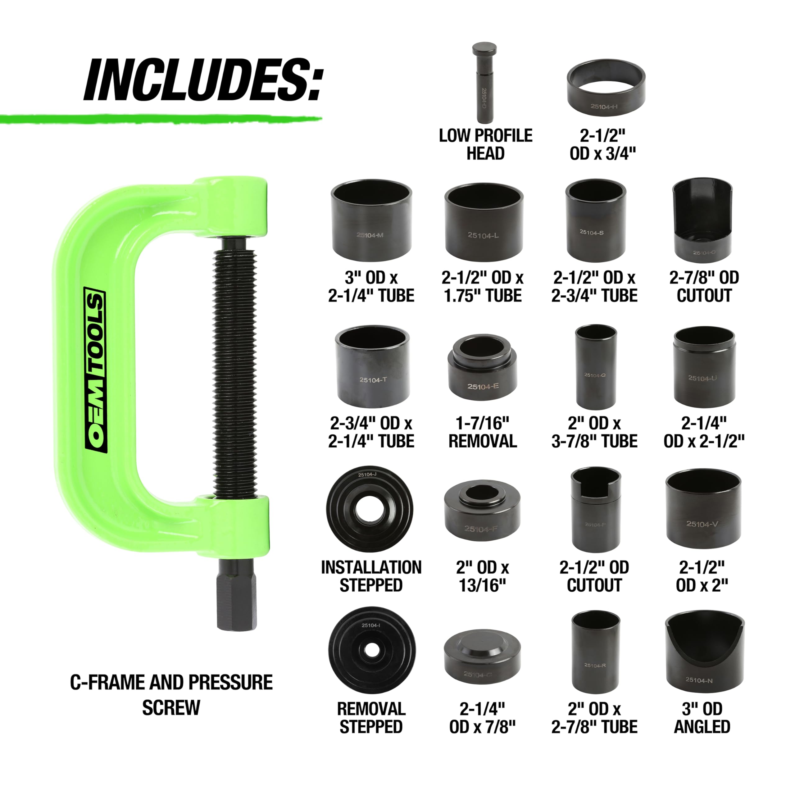 OEMTOOLS 25104 2WD and 4WD compatibility for SUVs and trucks.