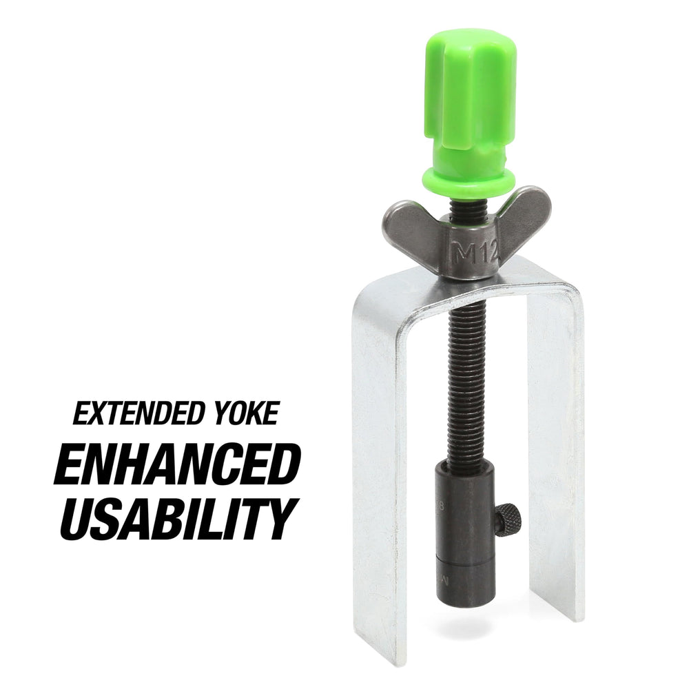 Heat-treated steel construction highlights durability during heavy-duty steering column work