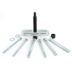 OEMTOOLS 25200 steering wheel puller kit in a complete removal setup for many vehicles