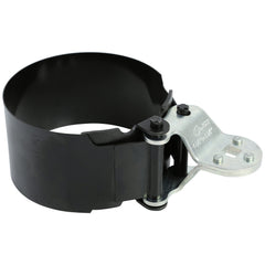 OEMTOOLS 25232 heavy duty oil filter wrench in action securely gripping a filter