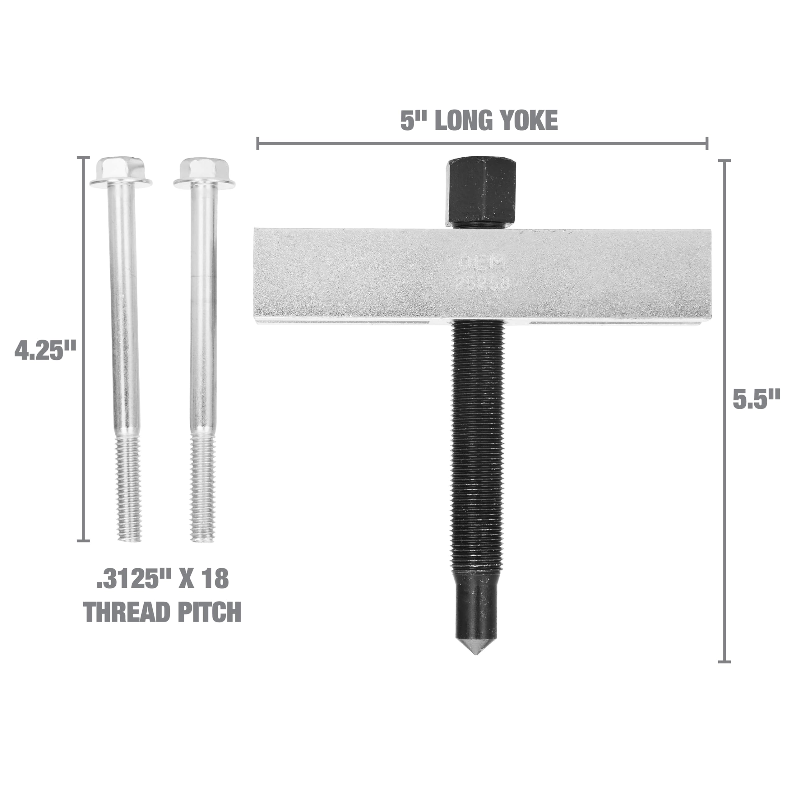 OEMTOOLS 25258 steel construction provides durability for daily tasks.