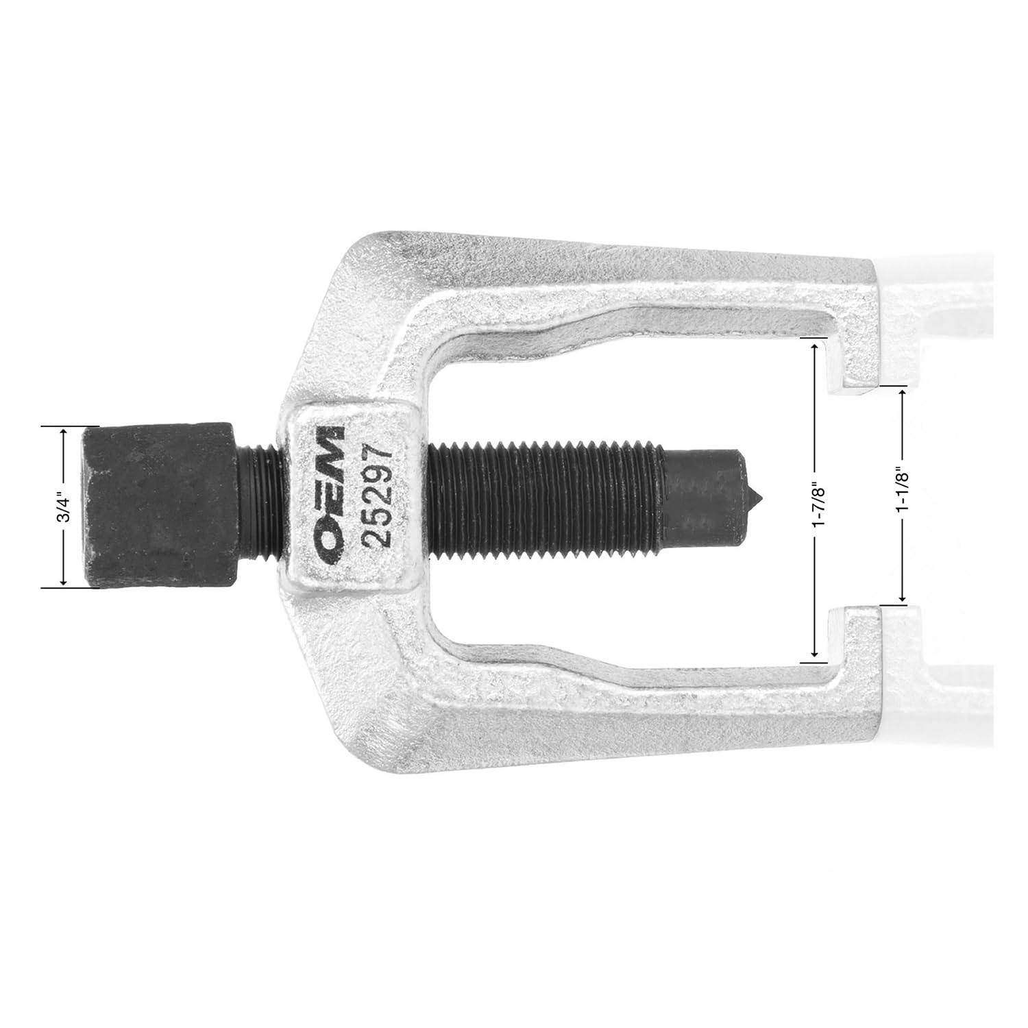 Heat-treated screw on OEMTOOLS 25297 ready for heavy-duty use