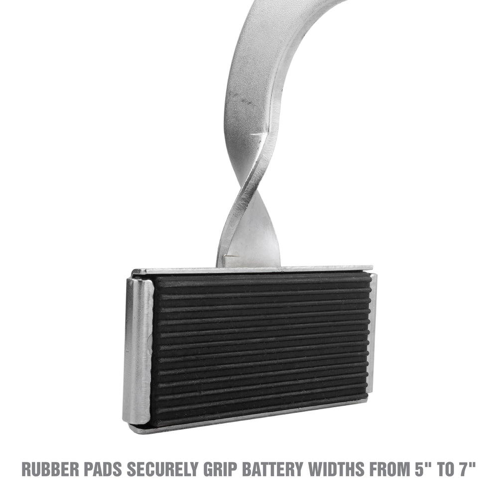 OEMTOOLS 25316 rubber-pads grip securely on 5–7 inch batteries