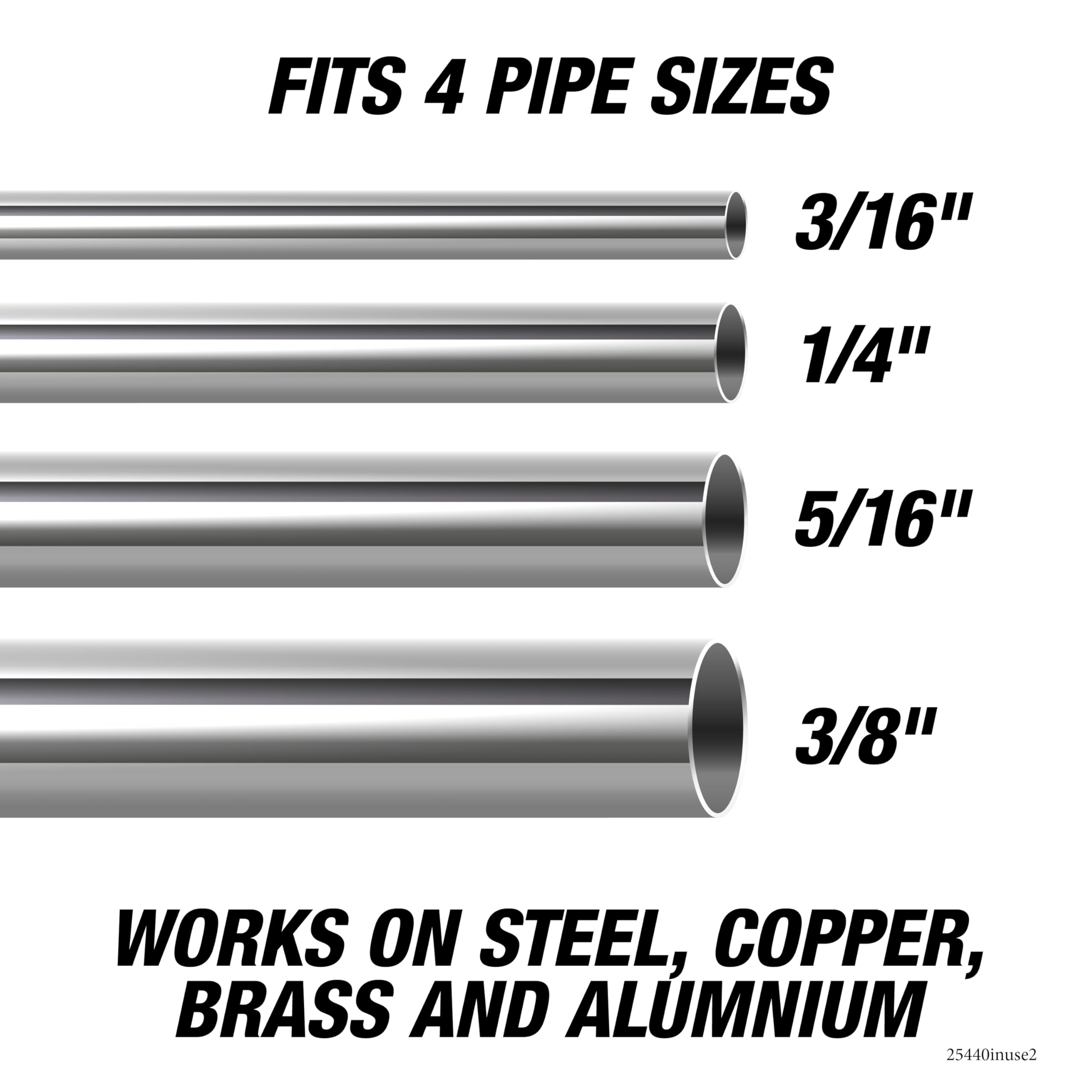 OEMTOOLS 25440 dual-sized adapters close-up for flexible brake line work