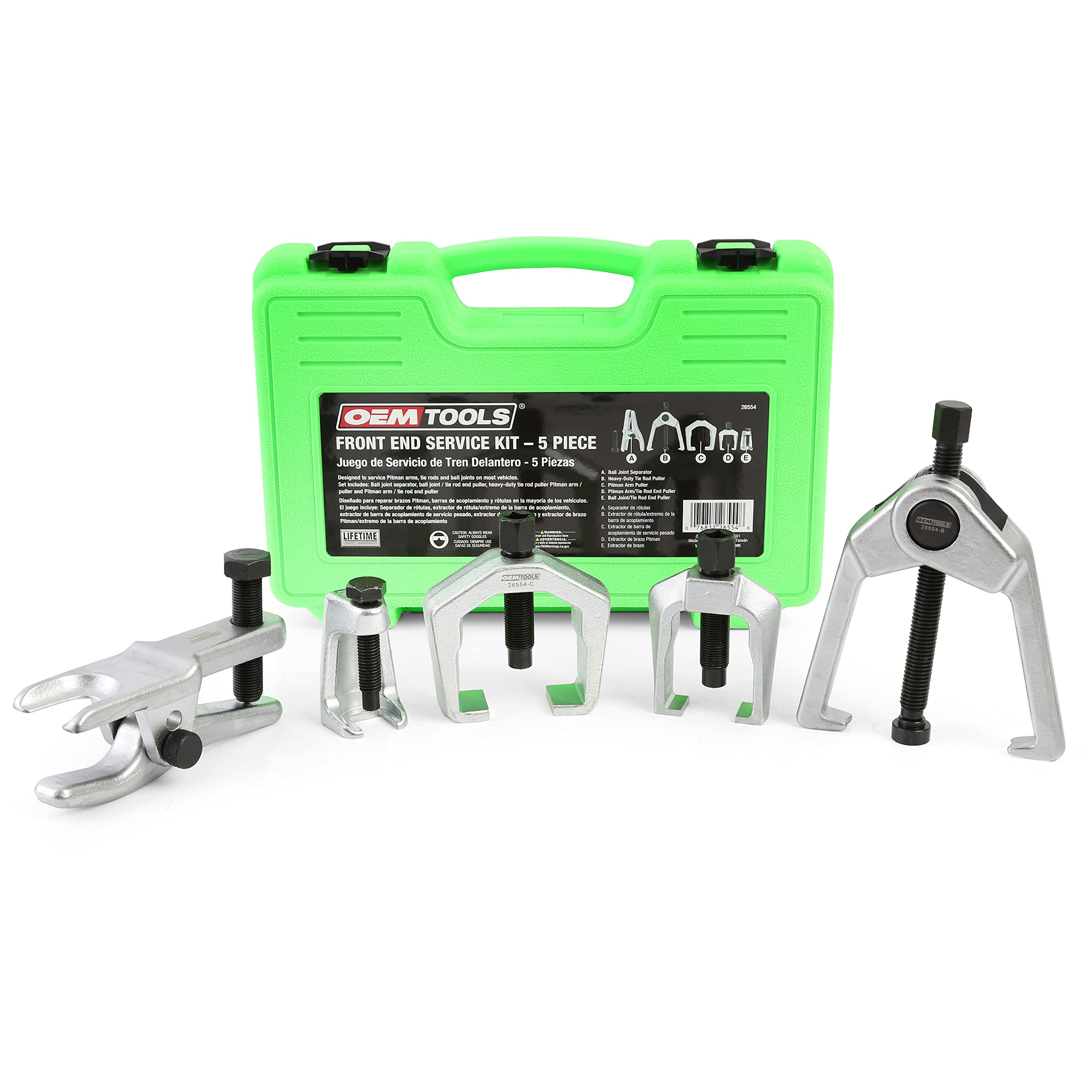 OEMTOOLS 26554 pitman arm puller in action, easing stubborn arm removal.