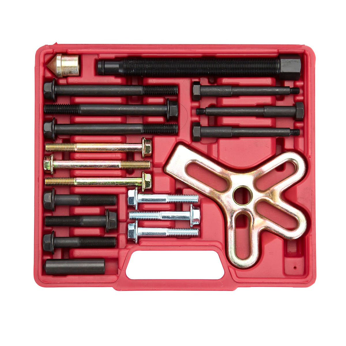 OEMTOOLS 27187 harmonic balancer puller tool with GM bolts for precise removal
