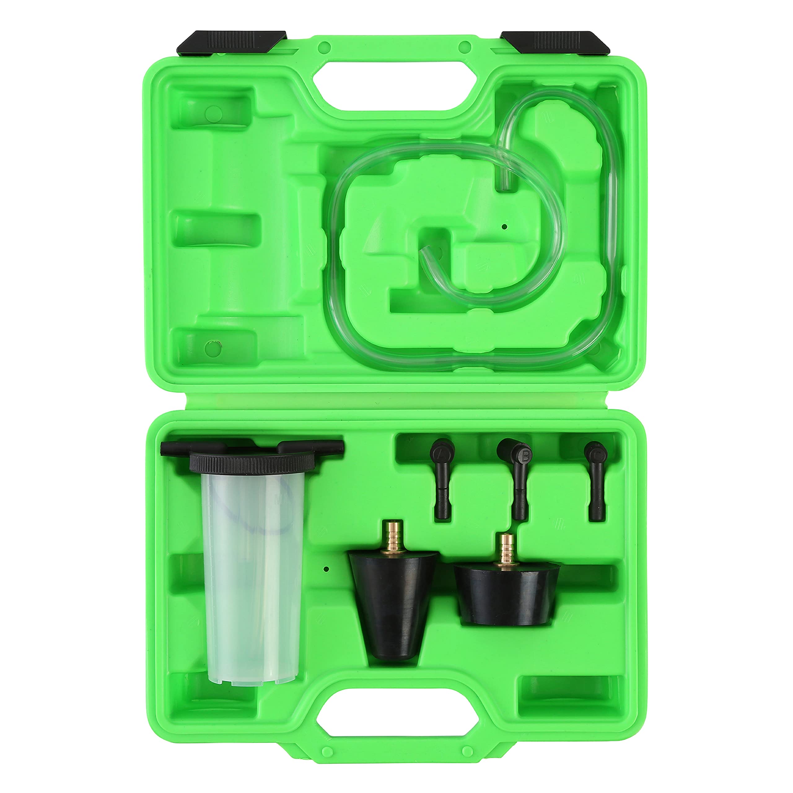 OEMTOOLS 27311 reservoir bottle protects the vacuum pump during bleeding.
