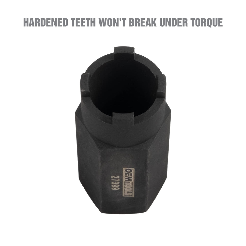 OEMTOOLS 27399 ball joint spanner wrench with hardened teeth and 1 inch socket compatibility