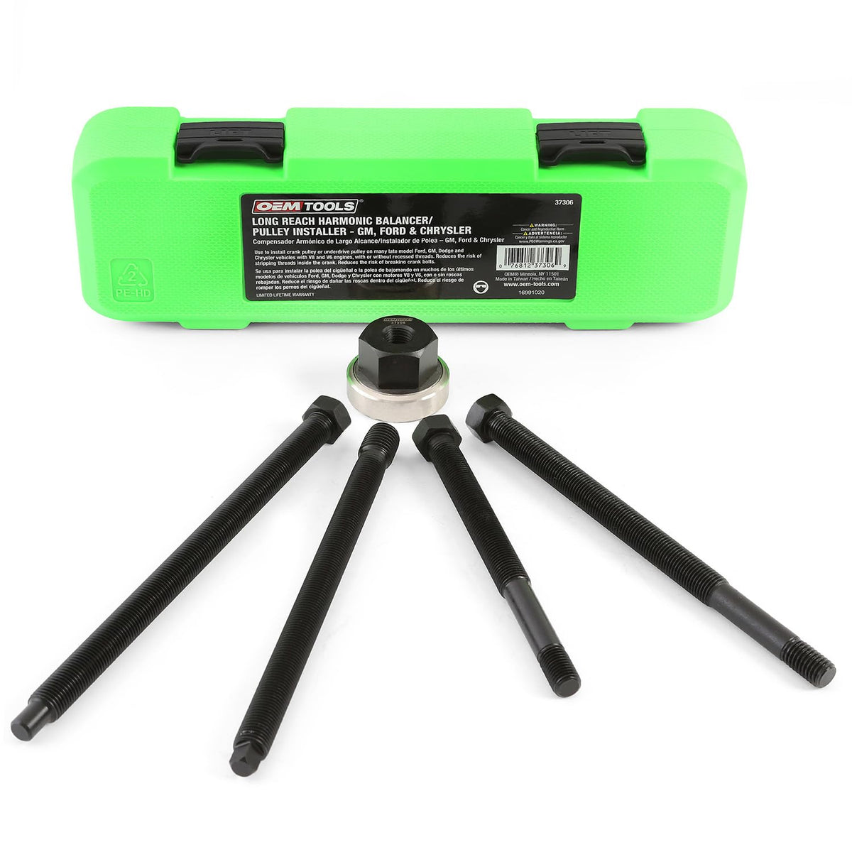 OEMTOOLS long-reach installer case keeps tools organized for easy transport.