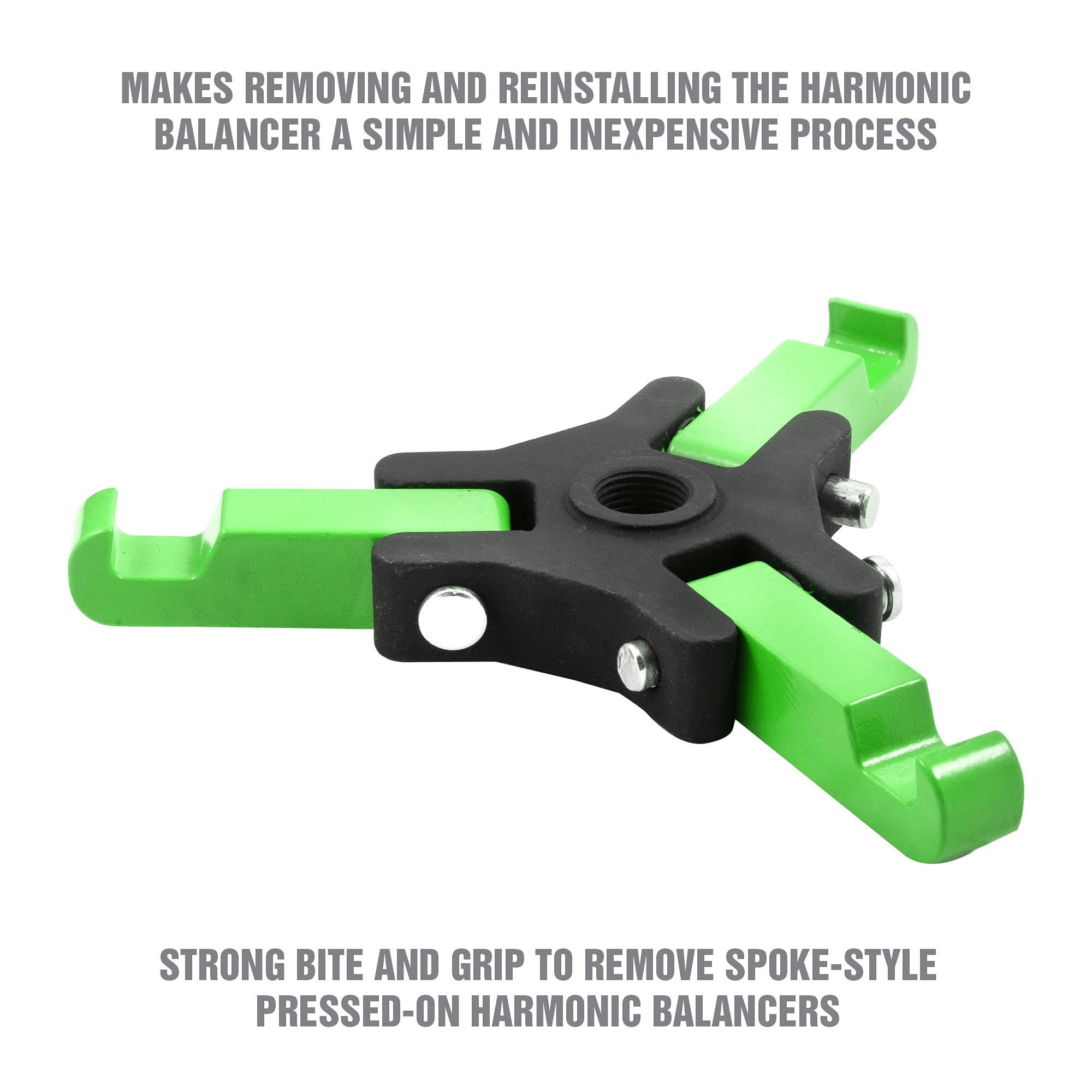 OEMTOOLS crankshaft pulley removal tool enables smooth, precise damper work.