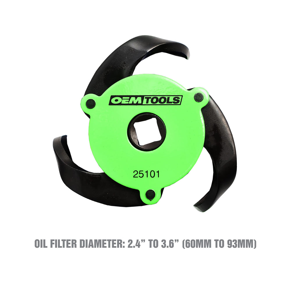 OEMTOOLS magnetic base holds the filter steady during removal for a smooth operation.
