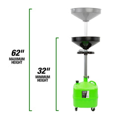 OEMTOOLS adjustable-height oil drain positions perfectly for cars and trucks.