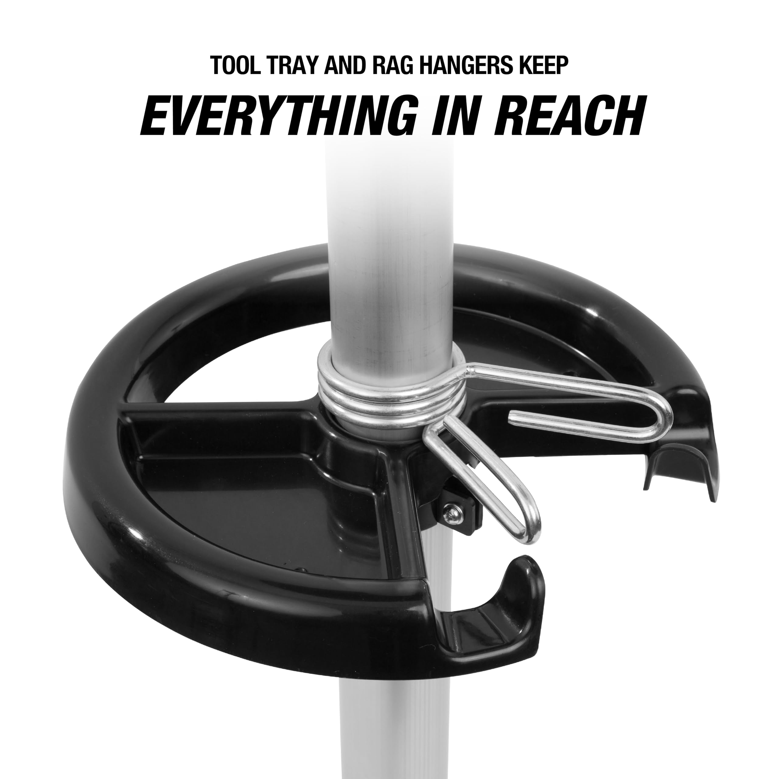OEMTOOLS heavy-duty casters enable easy mobility around the workshop.