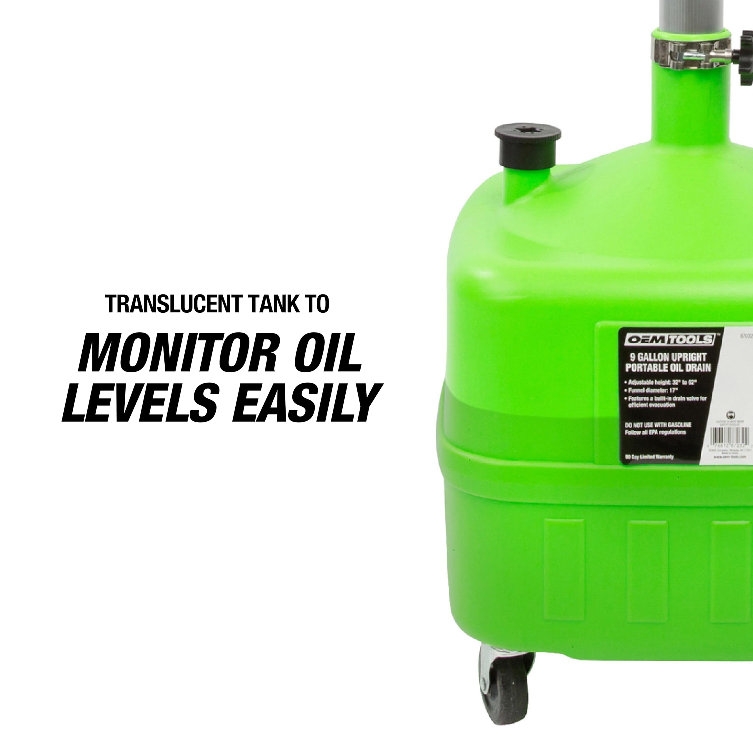 OEMTOOLS built-in tool holder keeps essential gear within reach.