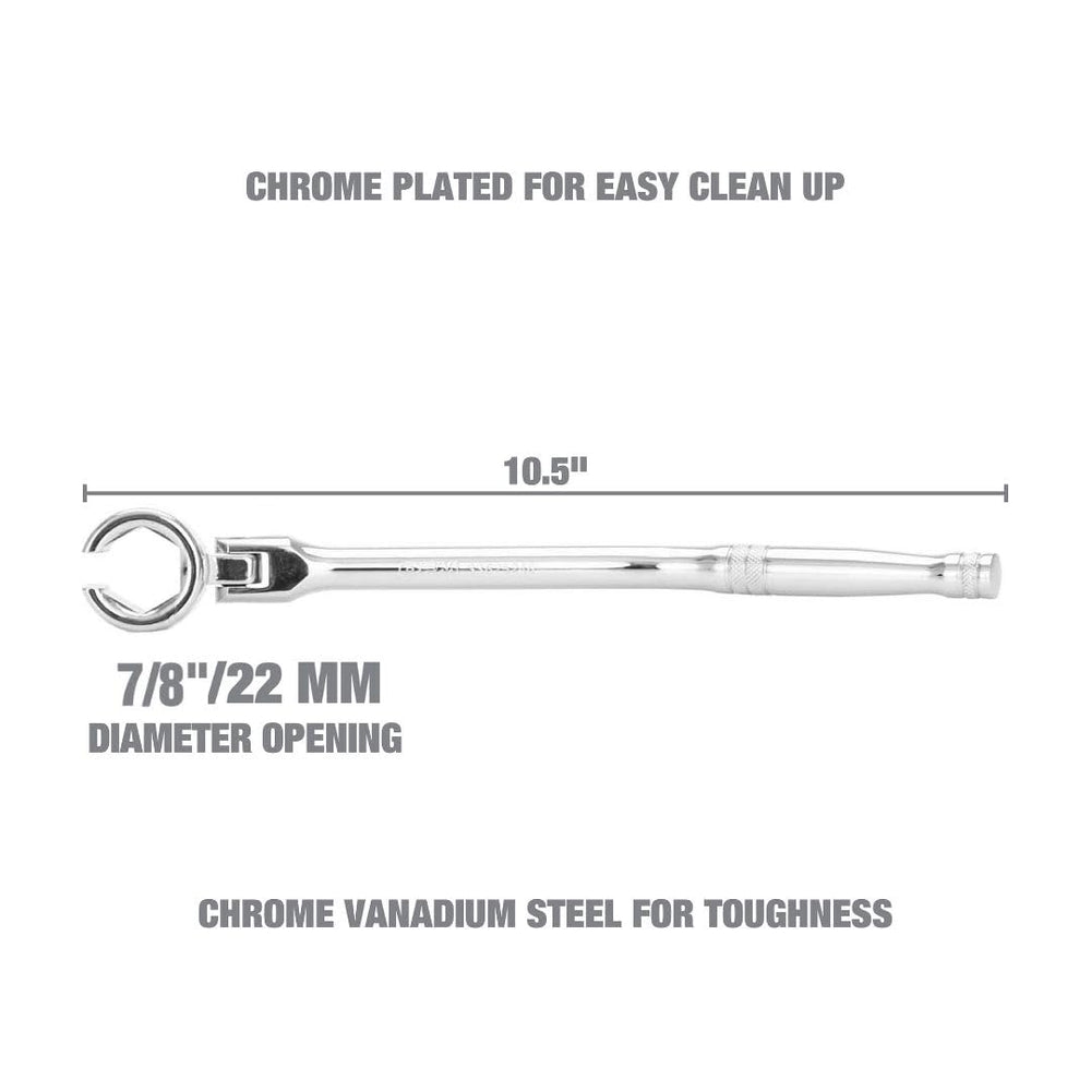 OEMTOOLS Posi-Grip oxygen sensor wrench secures flats to prevent slipping.