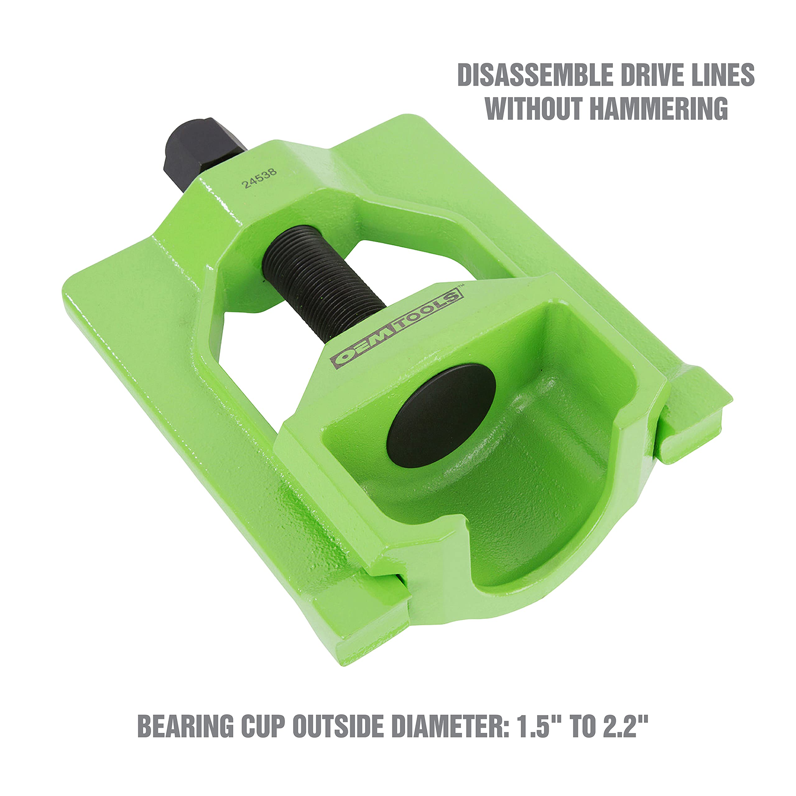OEMTOOLS u-joint puller driveline safety reduces shock when extracting seized components.