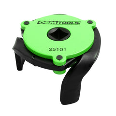 OEMTOOLS 25101 universal oil filter wrench with a 3 jaw claw secures filters during removal.