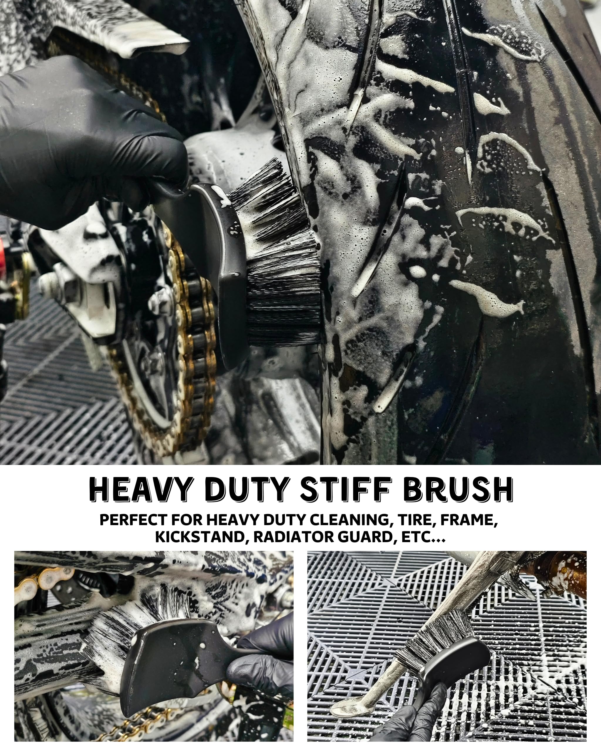 Oesee Chain Brush removes grime from chain and drivetrain with gentleness.