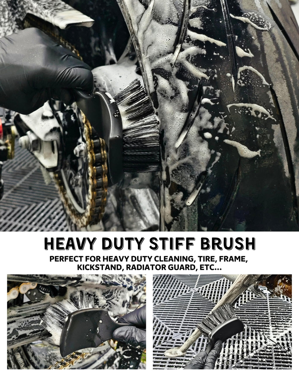 Oesee Chain Brush removes grime from chain and drivetrain with gentleness.