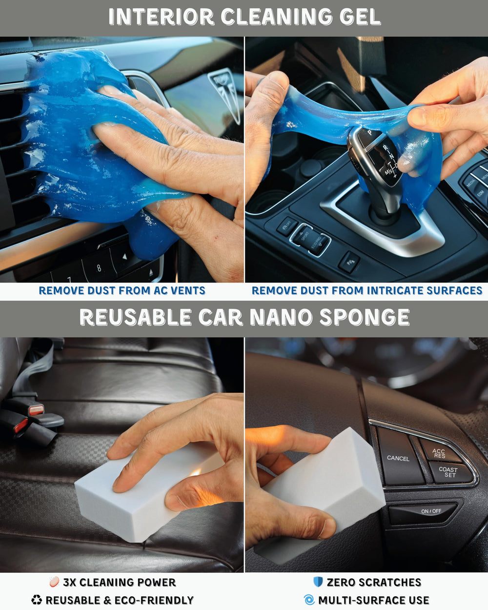 Oesee magic sponge eraser removes marks without harsh chemicals