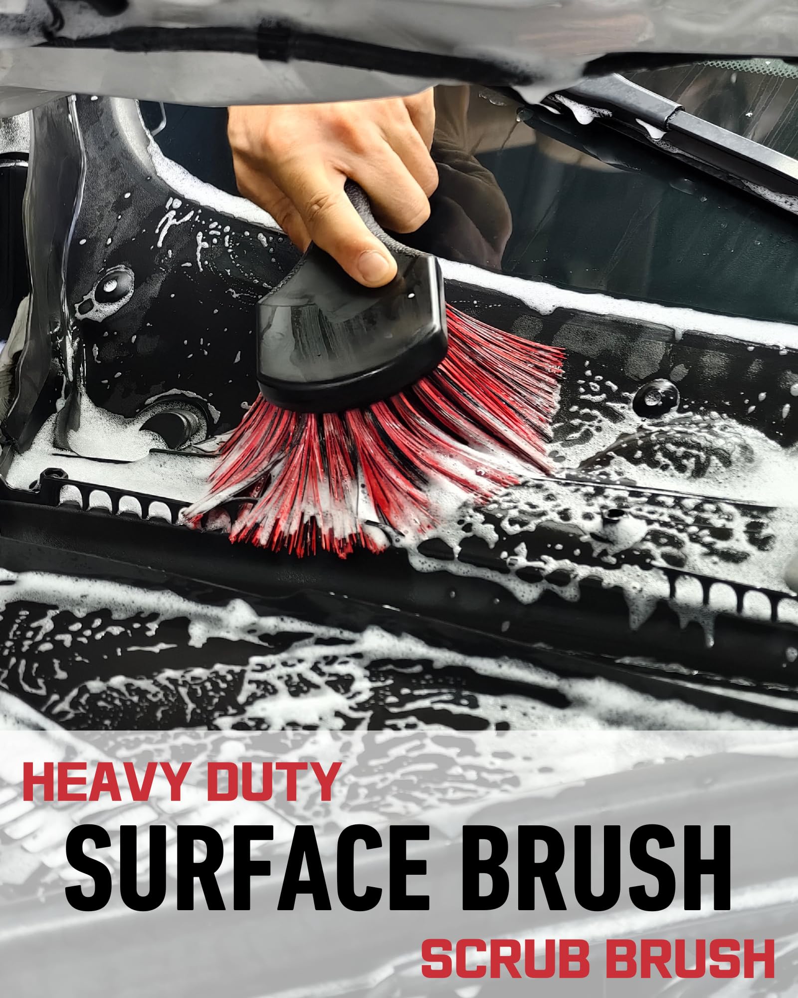 Oesee soft detailing brush protecting delicate surfaces during engine bay work