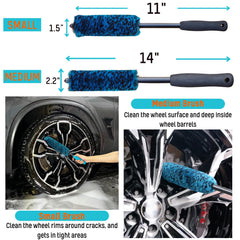 oesee tire brush designed to lift embedded dirt from tires