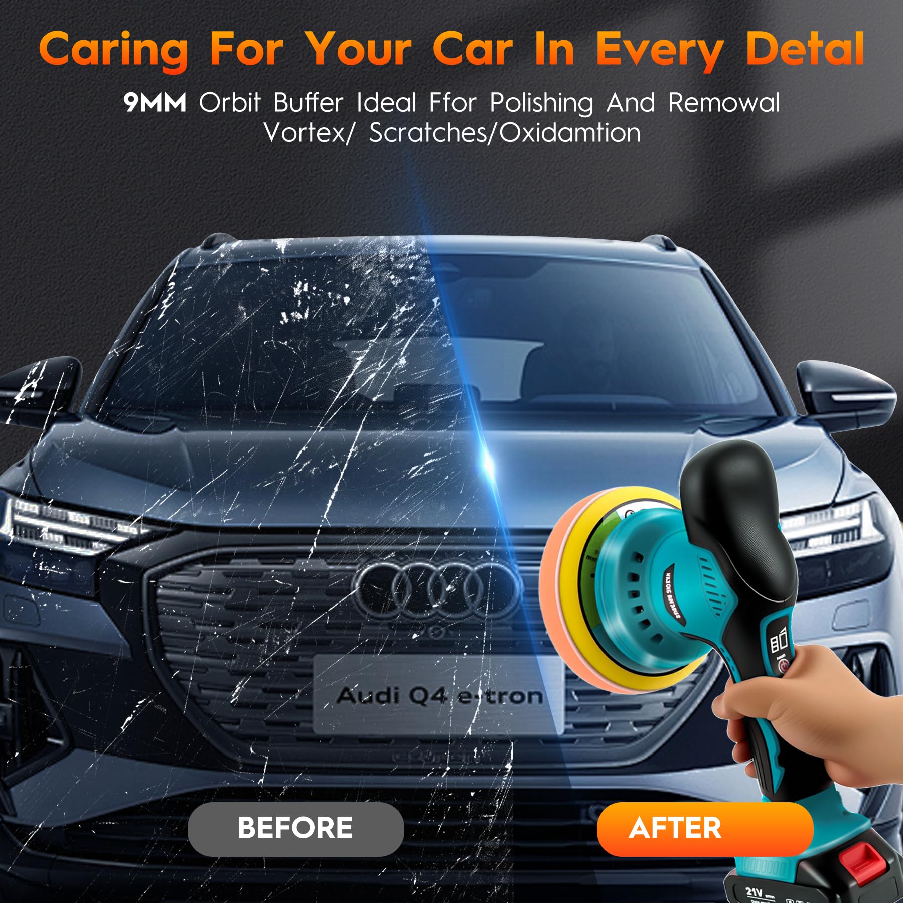Ofeace 21-attachments included covers pads and applicators for versatile tasks.