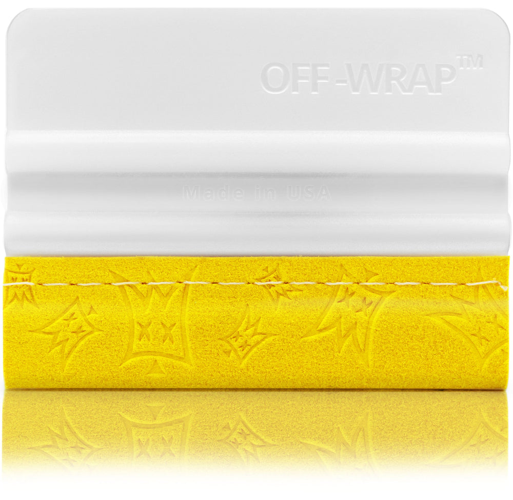 Off-Wrap Squeegees with a firm tip for vinyl wrap precision.