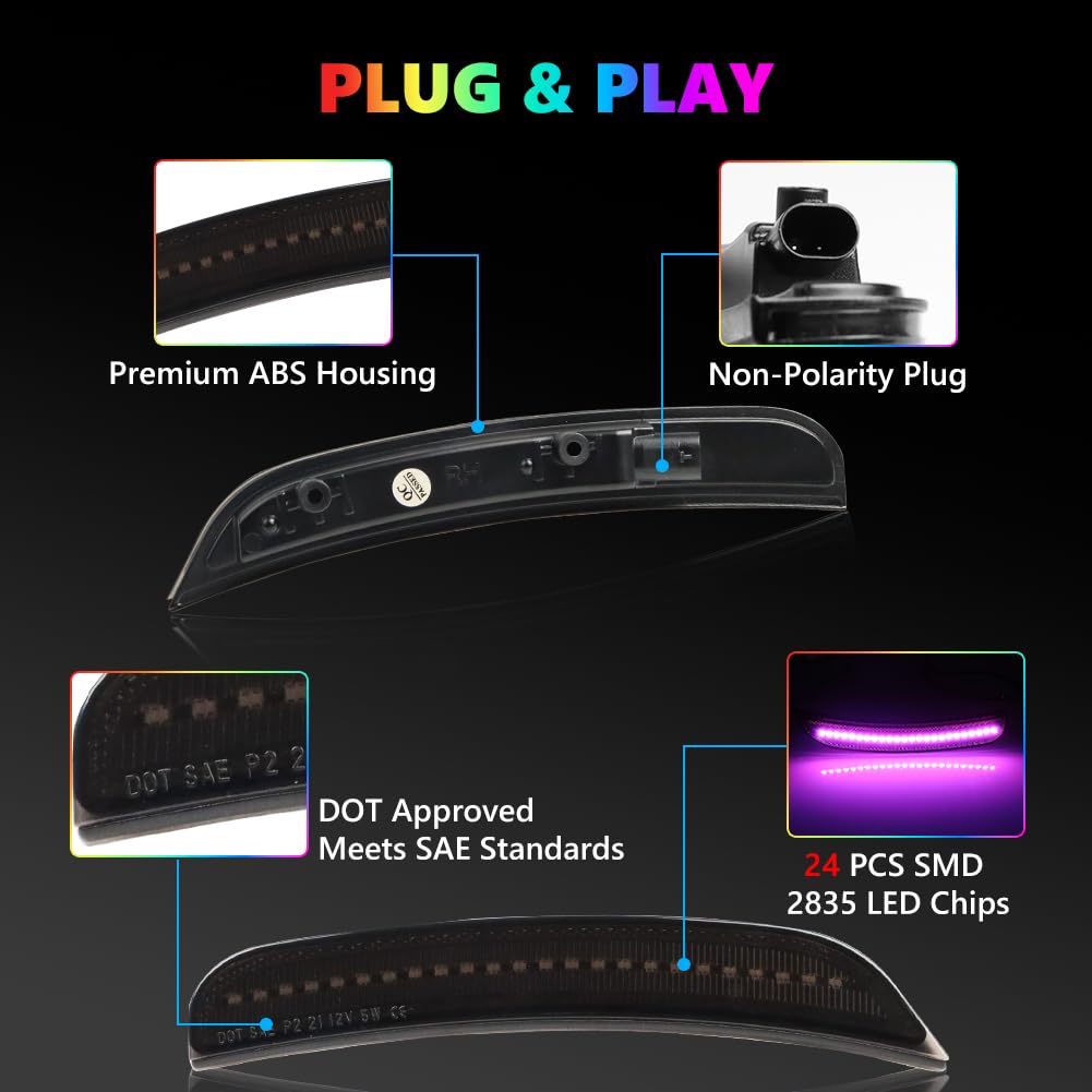 OFFKAT IP67 weatherproof RGB side marker ensures durability