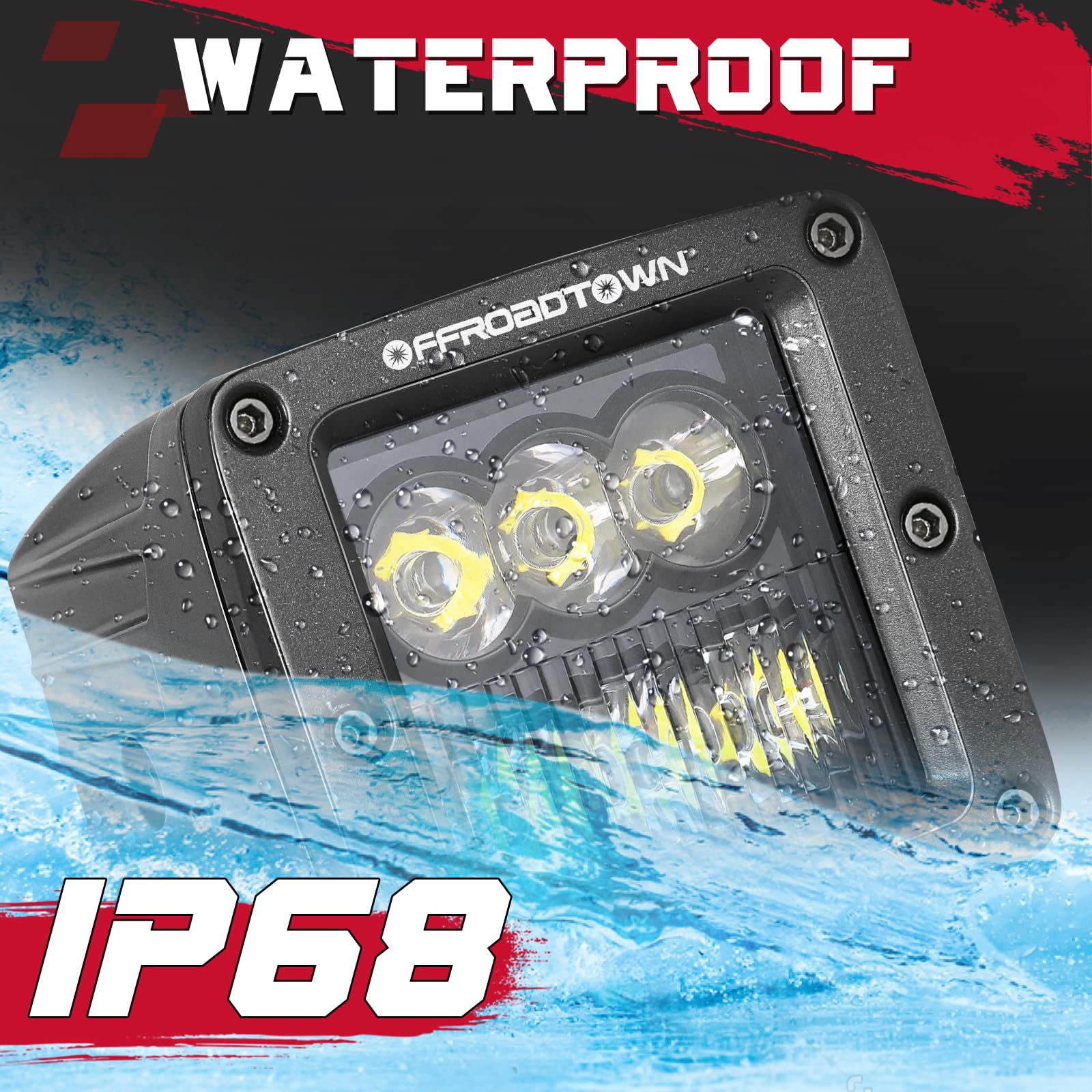 OFFROADTOWN LED Cubes aluminum housing emphasizing durability