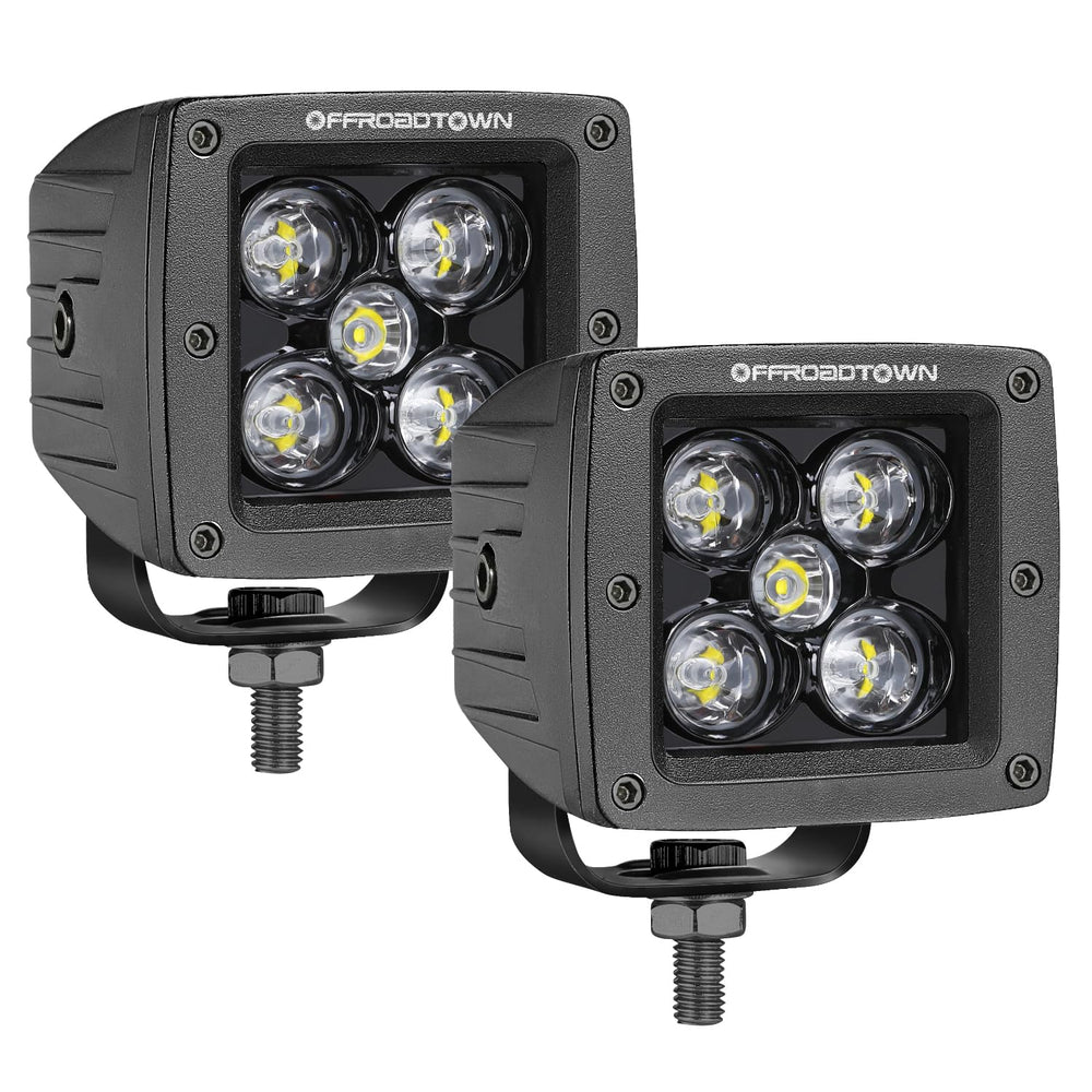 OFFROADTOWN LED Cubes spot beam for extended night visibility up to 150 meters