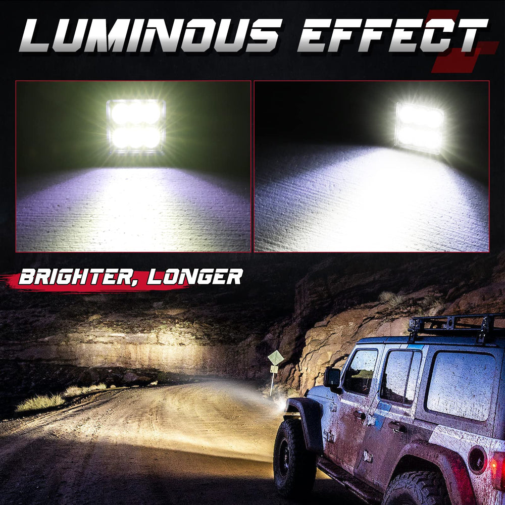OFFROADTOWN LED pods in rugged aluminum housing with IP68 waterproof protection