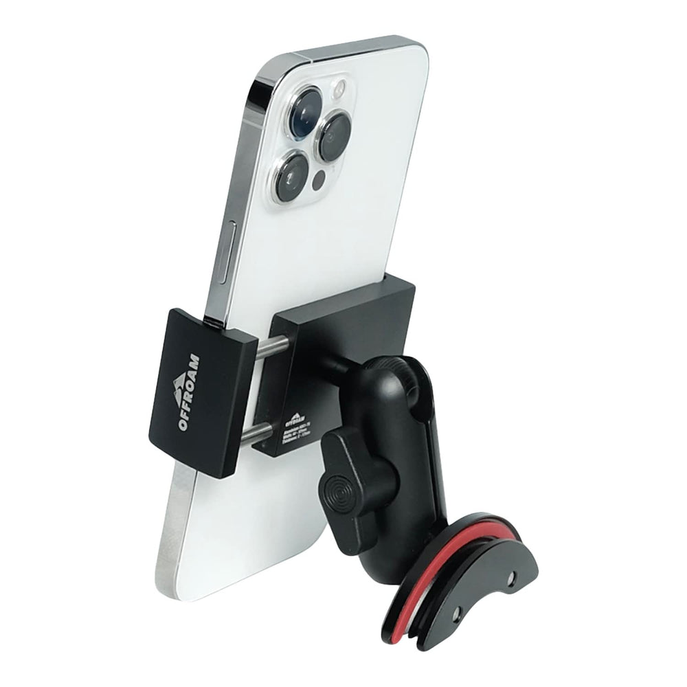 Offroam tundra mount spring-loaded holder allows quick one-handed access.