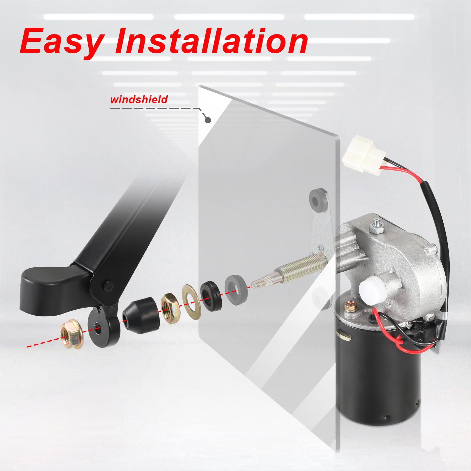 OFIG 12V 30W wiper motor supplying steady wiping power