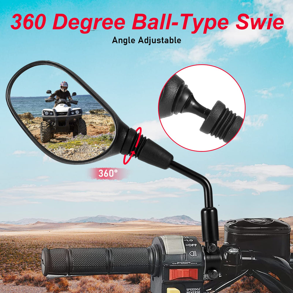 OFIG ATV mirrors rubber protective sleeve shields connectors from rain and dirt