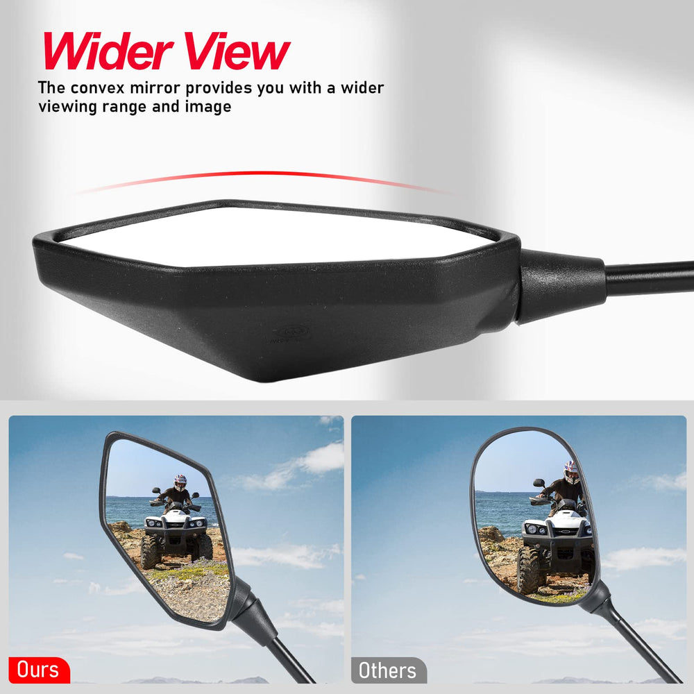 Adjustable angle OFIG mirror for customized rear view