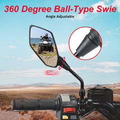 Durable OFIG mirror with ABS shell and steel stem