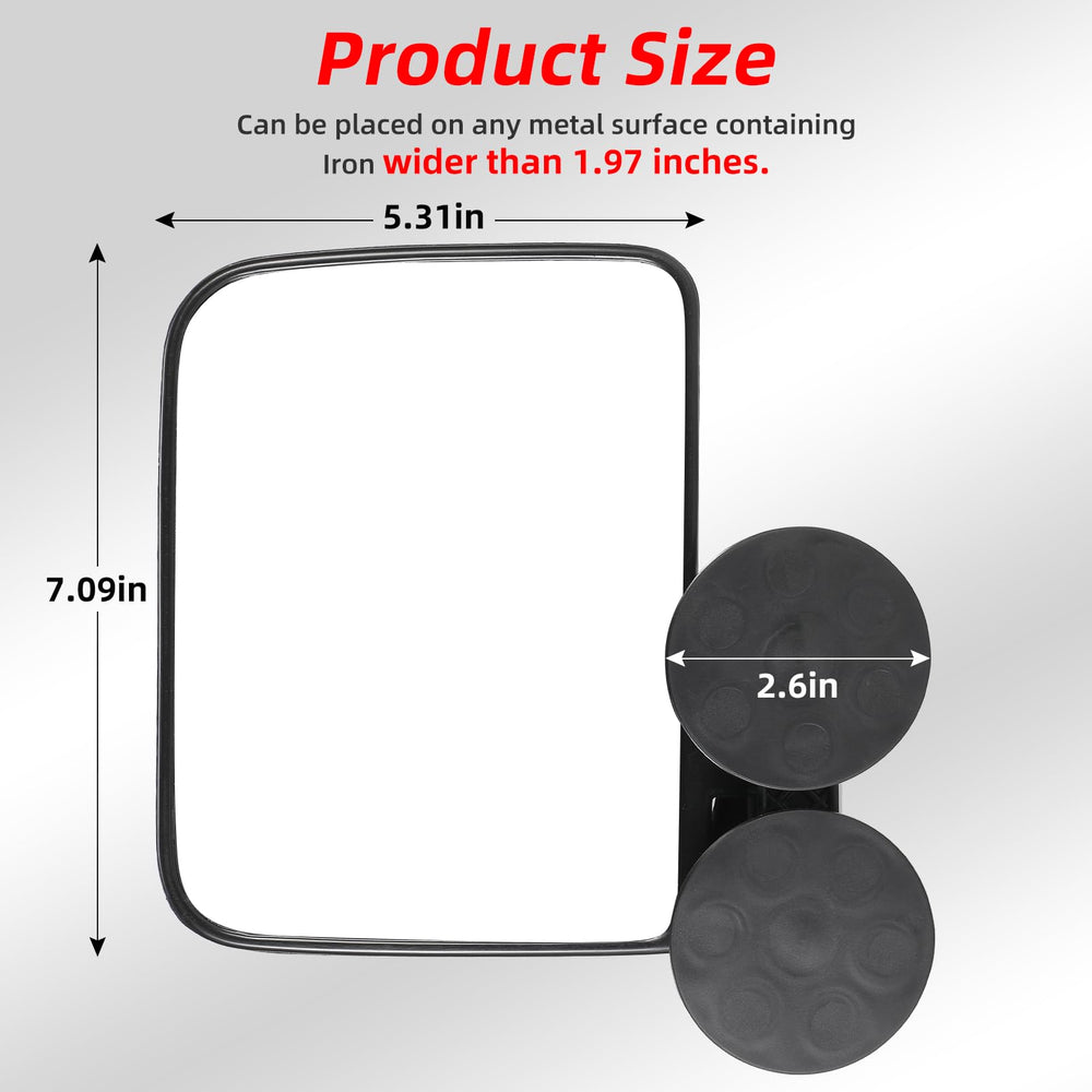OFIG easy-install mirror requires no drilling for quick setup.
