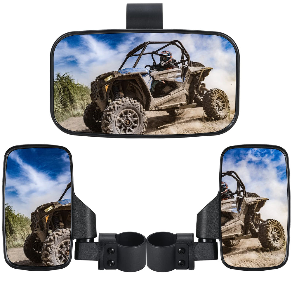 OFIG UTV side mirror on 1.6-2 inch roll bar for wider rear visibility