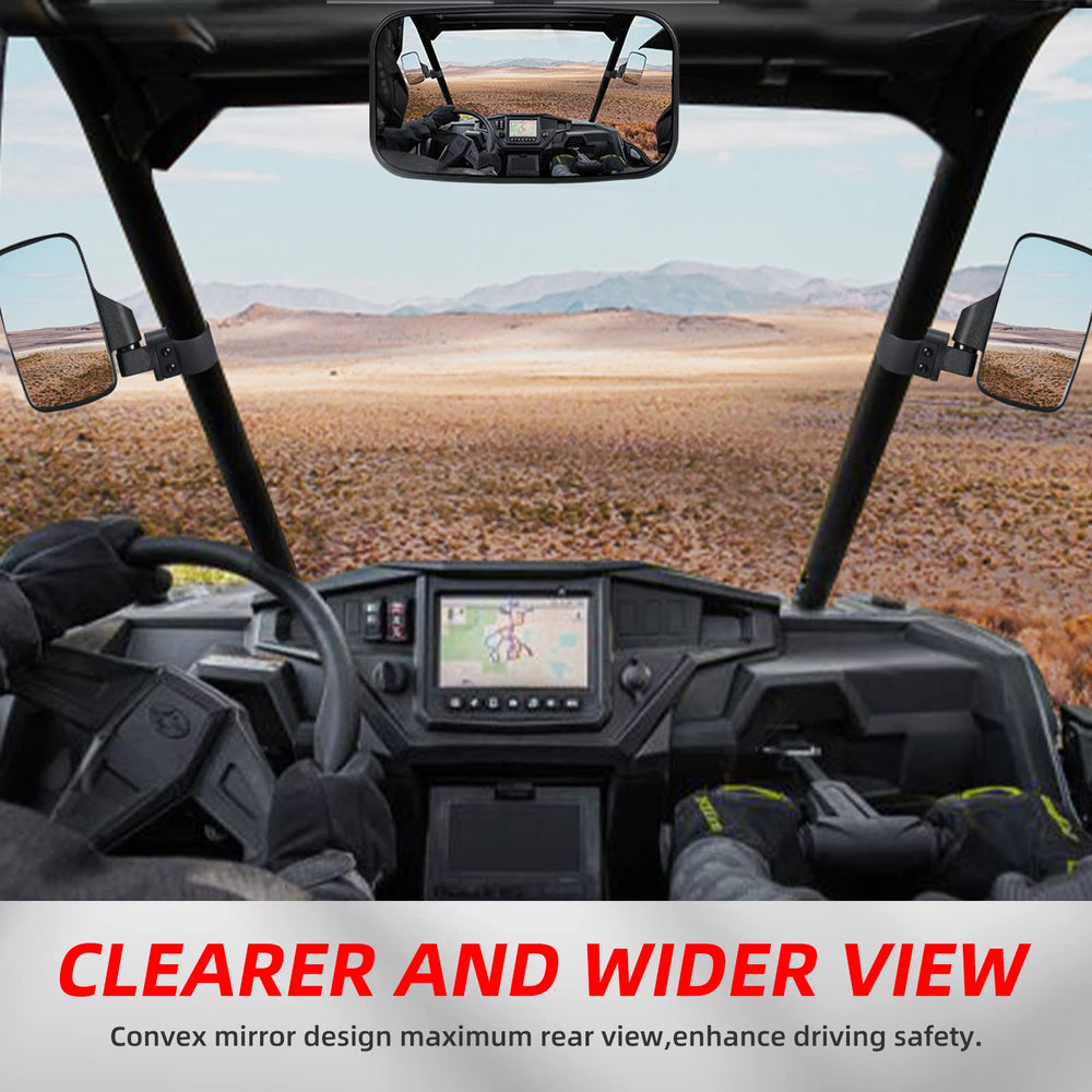OFIG adjustable side mirror angle for precise positioning on rugged roll bars