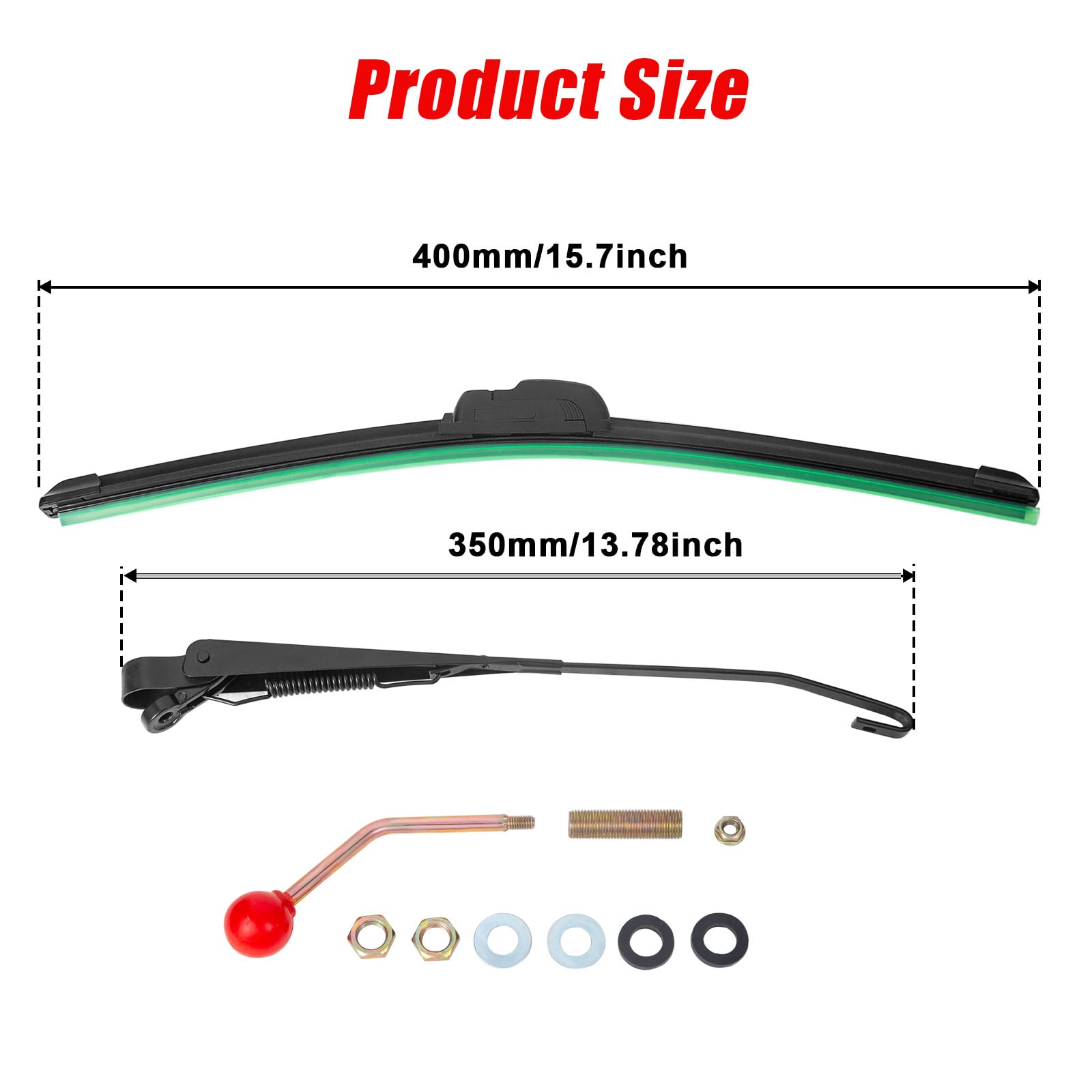 OFIG UTV Wiper Kit universal fit on rugged terrain improves windshield clarity