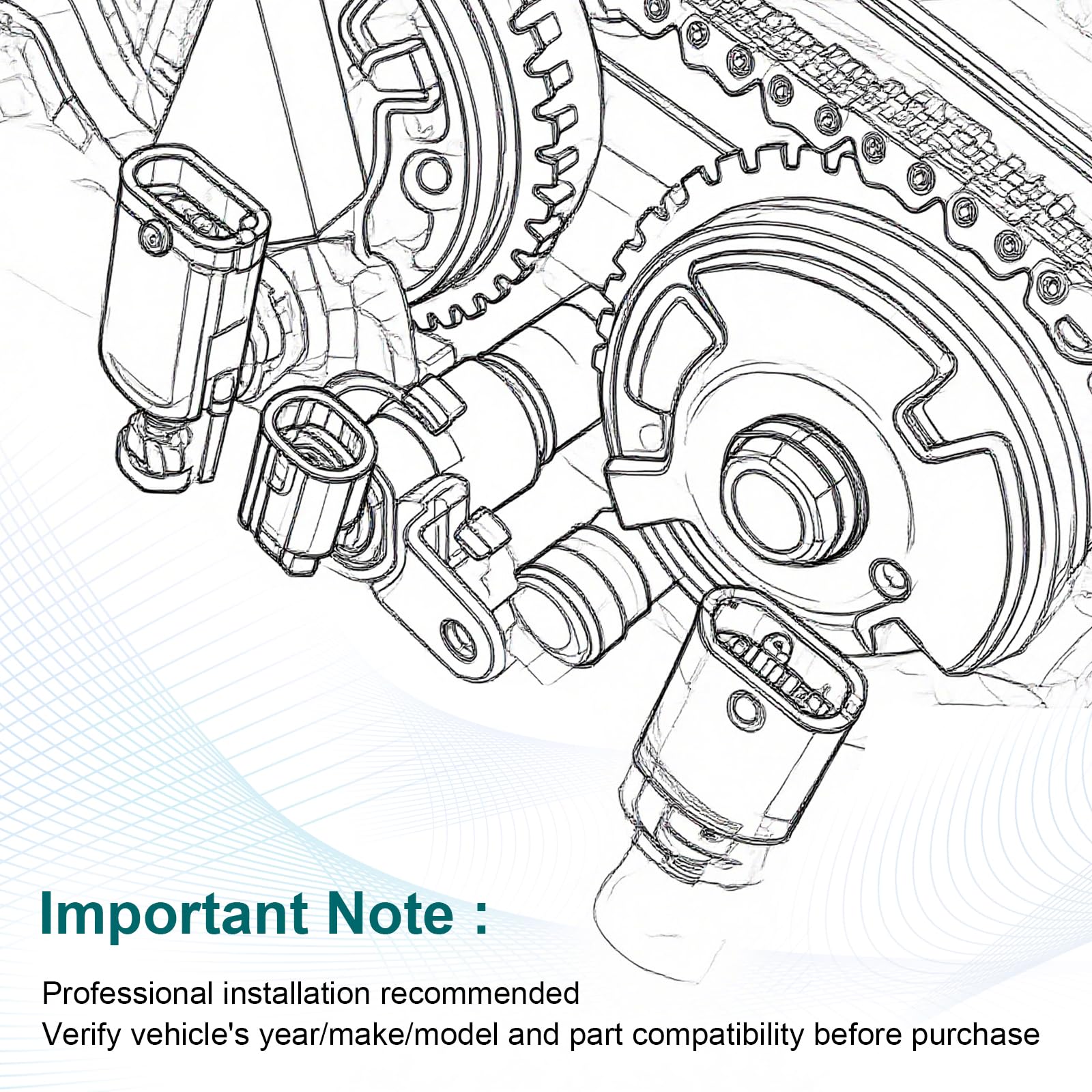 OGATOO camshaft sensor front-view packaging highlights a durable two-pack kit