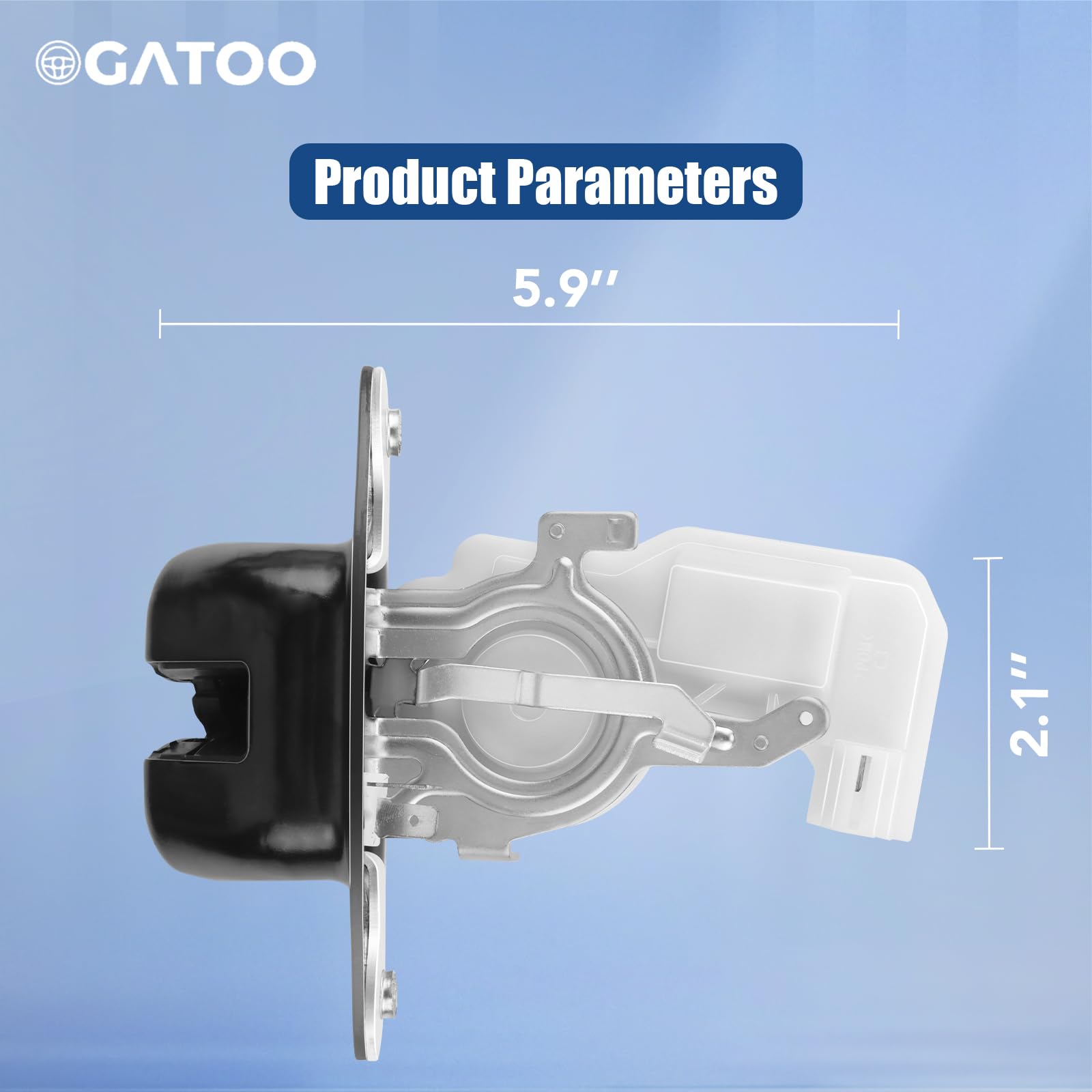 OGATOO easy-to-install latch, 100% tested for reliable operation.