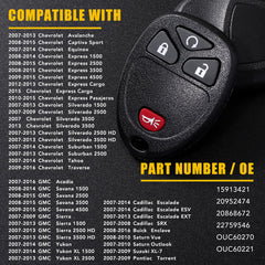 OGATOO OUC60270 fob — includes battery inside for immediate use