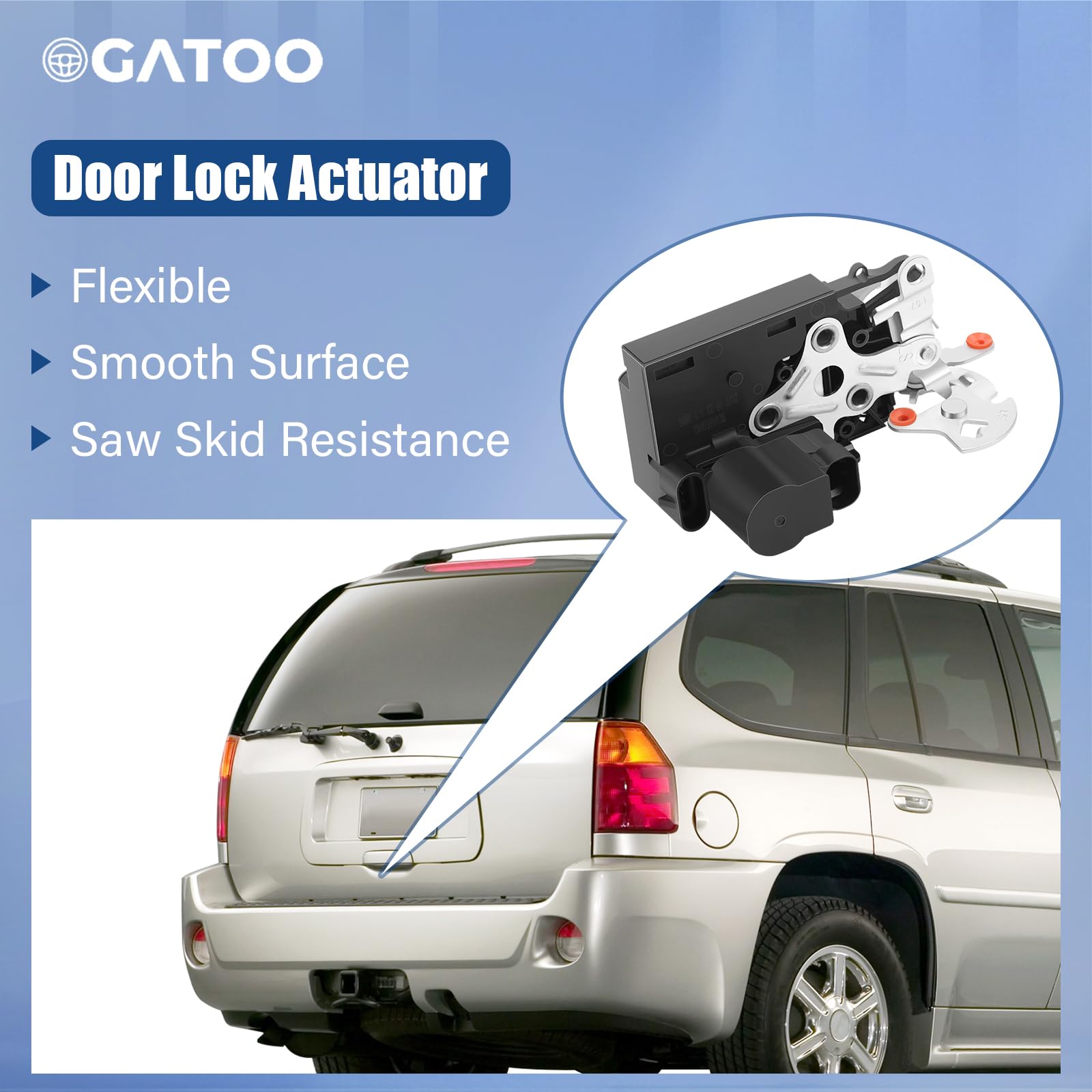 OGATOO liftgate actuator mechanism closeup emphasizes smooth operation and long life.