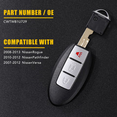 OGATOO replacement remote CWTWB1U729 matches original fit for Nissan models.