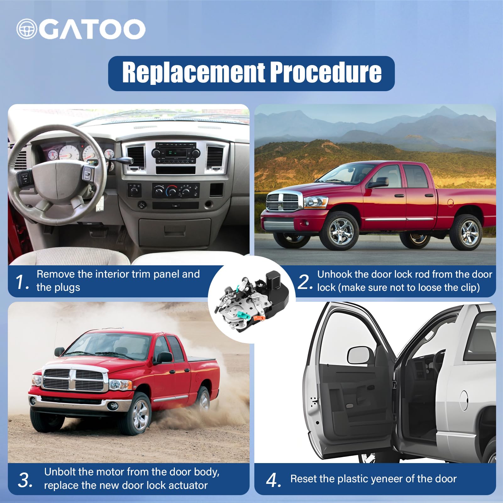 OGATOO front left actuator supports multiple Ram models for seamless use