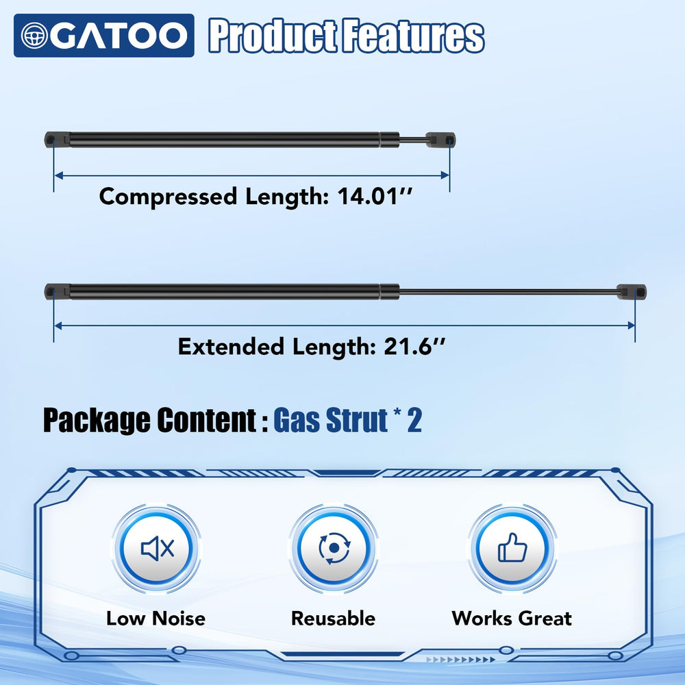 OGATOO rear window lift support for Oldsmobile Bravada, steady opening action