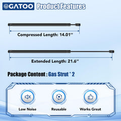 OGATOO rear window lift support for Oldsmobile Bravada, steady opening action