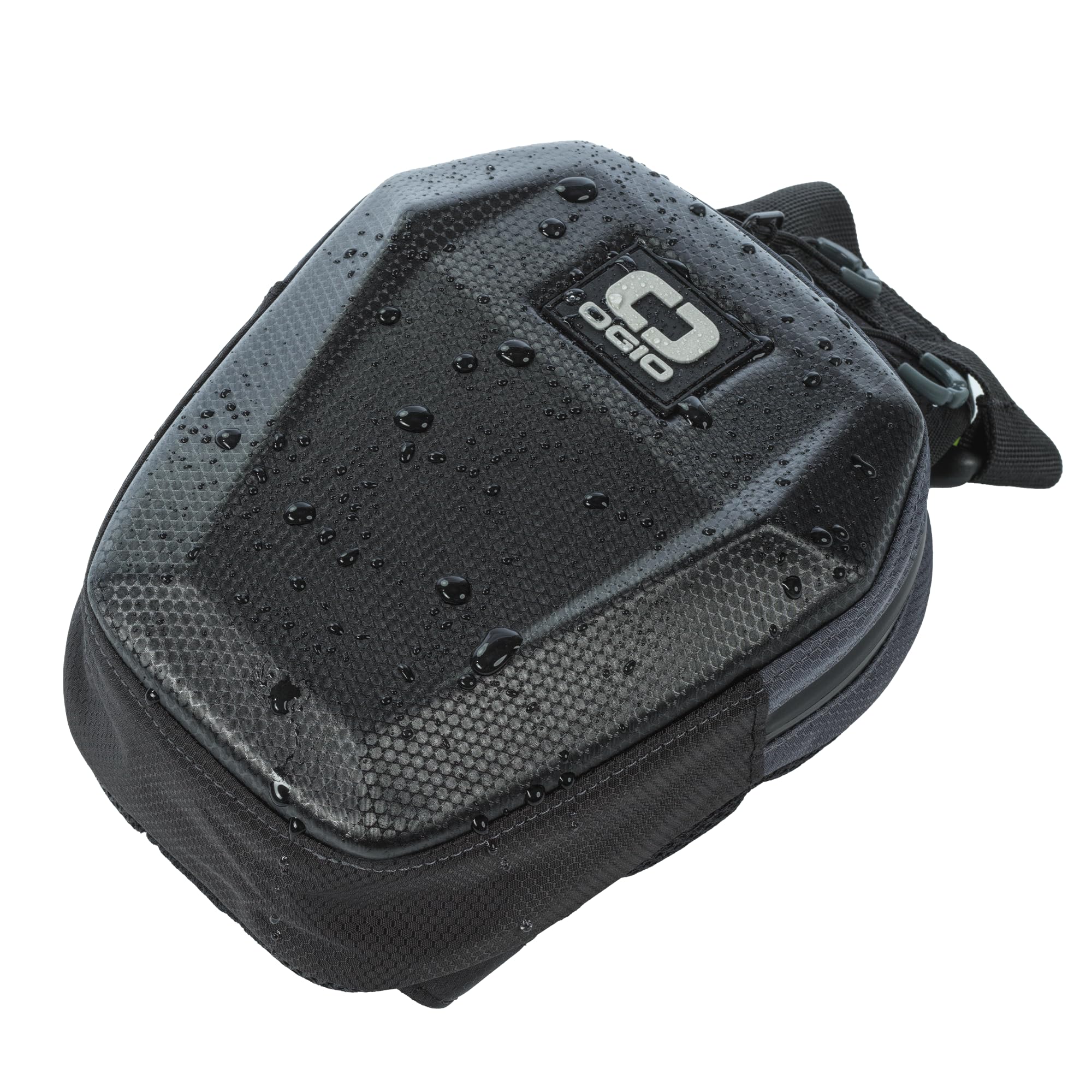 OGIO leg bag black interior mesh pocket keeps small items organized